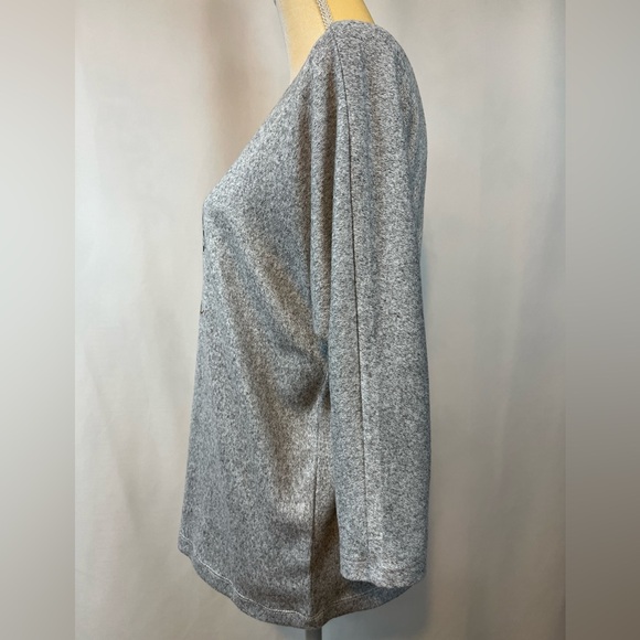 Grey 3/4 Sleeve ‘be brave, be strong, be kind’ Blouse SP - Picture 3 of 8